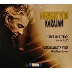 KARAJAN, HERBERT VON Ludwig van Beethoven, Sinfonia n. 9 op. 125 - W. A. Mozart, Il Flauto Magico, Ouverture, CD
