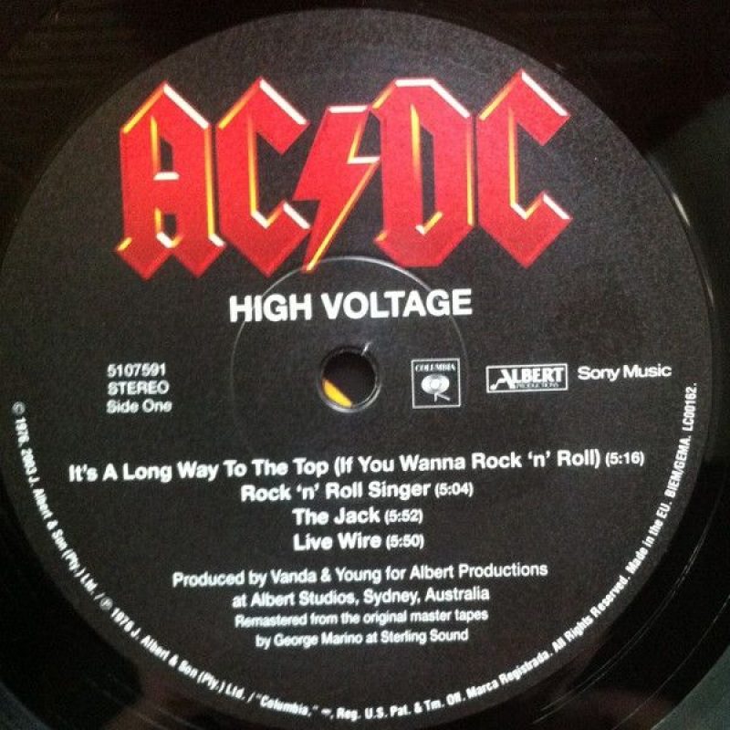 Ac dc high. AC/DC - High Voltage винил. AC DC 1976 High Voltage. AC DC виниловые пластинки 1983. AC DC High Voltage альбом.