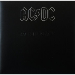 AC DC BACK IN BLACK 180 Gram Black Vinyl 12" винил