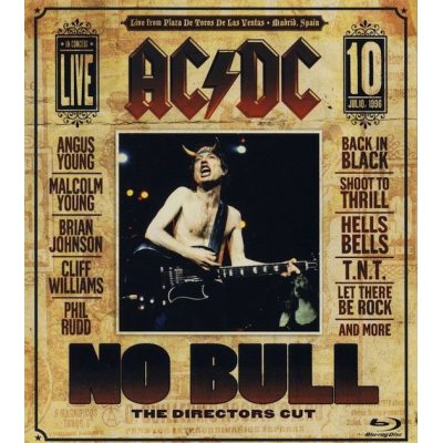 AC DC NO BULL (THE DIRECTORS CUT) Blu Ray Box 5" DVD BlueRay диск, видео