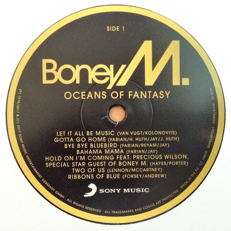Boney m kalimba de. Boney m Oceans of Fantasy 1979 LP. Boney m Oceans of Fantasy 1979 пластинка. Альбомы Boney m - (Oceans of Fantasy) - 1979г. Винил Boney m Kalimba de Luna.