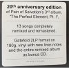PAIN OF SALVATION THE PERFECT ELEMENT, PT. I (ANNIVERSARY MIX 2020) 2LP+CD 180 Gram Black Vinyl Gatefold Booklet 12" винил