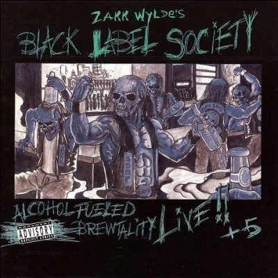 Black Label Society Alcohol Fueled Brewtality - Live!! (Colored Vinyl) 12” Винил