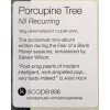 Porcupine Tree Nil Recurring (Clear Vinyl) 12” Винил